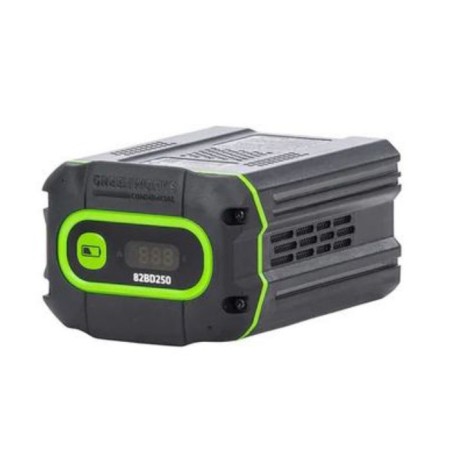GreenWorks GC82B25, 82 V battery, 2.5 Ah, Li-Ion, charge indicator, 144 watts, 1.63 kg-3