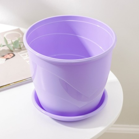 Pot for flowers with the Podon Venice, 3.1 l, d = 19 cm, lavender color-2