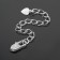 Castle-Karabin (1.1 × 0.4 cm) with an extension cm 5.4 cm "heart" small (set 3 pcs.), Color silver