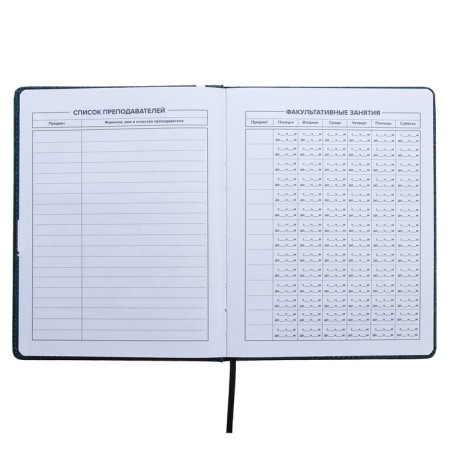 Universal Diary Grade 1-11, 48 sheets of "guitar", a solid cover of artificial leather, lies, an offset unit-6