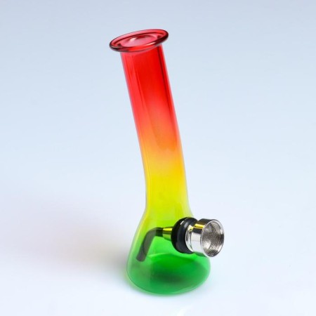 Bong, H-12.3 cm, "bob gauze", glass