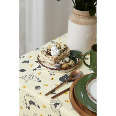 Easter tablecloth, shares of CHICKEN FARM 220x144 cm, 100% cotton, 164 g/m2-2