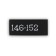 Textile strip "146-152", 5 x 1.1 cm, black color