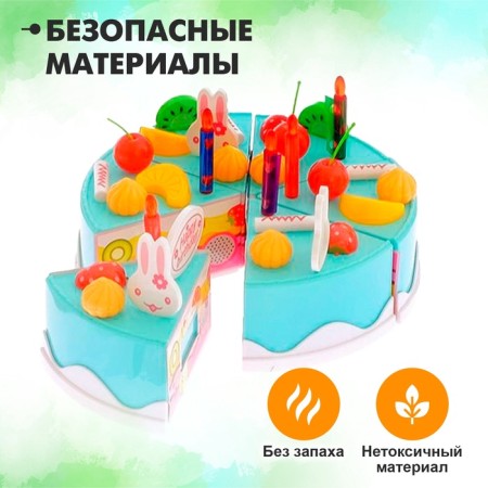 Cake with cake "Happy Birthday!", 23 items-1
