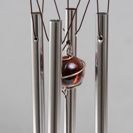 Wind music metal, plastic 4 pipe "Dragonfly" 55x14x8.7 cm-2