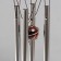 Wind music metal, plastic 4 pipe "Dragonfly" 55x14x8.7 cm