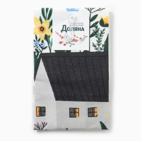 Catcelle kitchen. Dolyana "Love Is Here" 28x46 cm, Rogozhka, 100% HL, 160g/m2-4