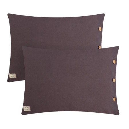 Set of pillowcases Ethel 50*70 cm - 2 pcs, central dark, greedy cotton, 140g/m2