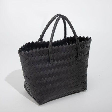 Bag Female Tout without fastening, black color-1