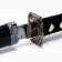 Suv. Product Katana 3V1 on a stand, scabbard wood, black gloss 54/81/100cm, hilt mix