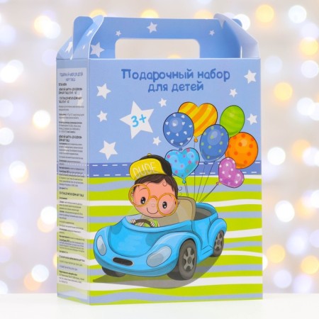 Gift set of children's Happy Trails: shampoo, 150 ml+foam gel, 150 ml-1