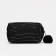 Cosmetic bag with lightning, black color