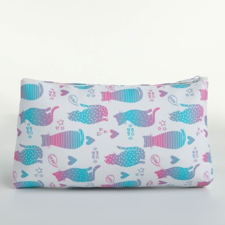 Cosmetic bag with lightning, white/multi -colored color-1