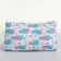 Cosmetic bag with lightning, white/multi -colored color