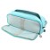 School pencil case on a zipper 3-section, blue