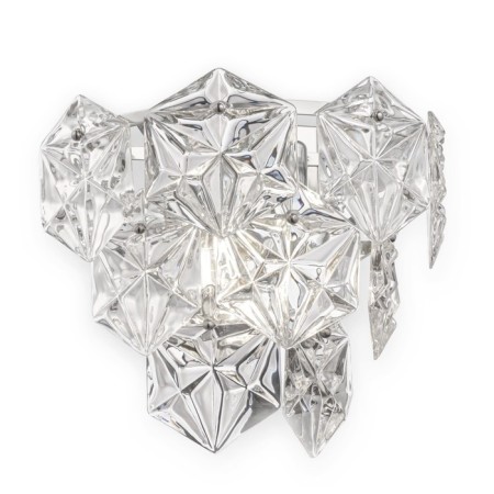 Wall lamp 60W, 2HE14, 23.5x17.5 cm, chrome
