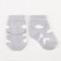 Socks crumb I am "clouds", gray, 10-12 cm