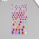 Sticker Plastic Rhinestones "Rectangular of different sizes" MIX 9x16.5 cm