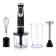 Submarine blender Brayer 1240br, 800 watts, stainless blades, 2 speeds, 2 nozzles, black