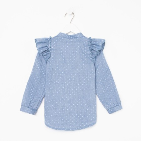 Children's shirt Minaku: Cotton Collection Blue Blue, Height 104-8