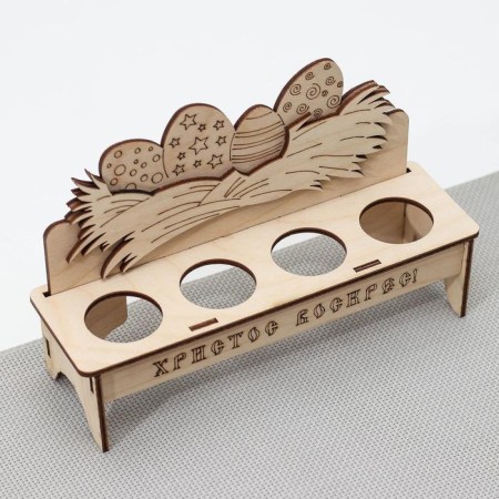 Wooden stand for Easter eggs "Christ Rosen", 20 × 6 × 12.5 cm-2