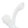 Tap for one water Zein Z2022, round handle, plastic, short pour, white