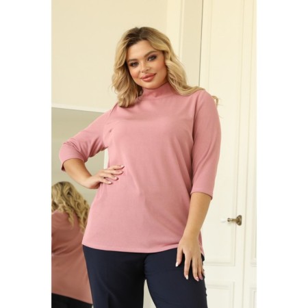 Women's turtleneck, size 58, pink color-6