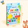 Set 3 in 1 “draw with stamps”, coloring, 4 paints, 4 stamps
