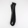 Metal zipper, No. 5, connective, automatic lock, 80 cm, black color/nickel