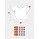 Baby T -shirt with short sleeve of the bunny top -down, height 80 cm