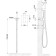 Timo Selene 2089/17SM bideter, built -in, with hygienic shower, gold