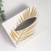 MDF box for napkins "Golden Deer" white 10x13x20 cm