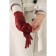 Gloves female, dimensionless, burgundy color
