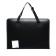 A3 folder with handles, plastic, lightning around, 490 x 350 x 30mm, with pocket, black
