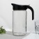 Amphora jug, glass, 1.5 l, with a black lid