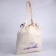 Textile bag, on the laces of Botanika, beige