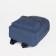 A backpack with a zipper, "saxi", outer pocket, blue color