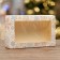 Folding box "Snowflake", 20 x 12 x 4 cm with a window
