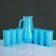 Set for juice "turquoise" art painting, 7 items