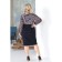 Female dress, size 52, blue, white color