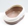 A tray for cats with an side without a Cosmo grid 51.9 x37.8 x 21.3 cm, brown