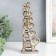 Polystone souvenir "Seven elephants in the pyramid" silver 5.5x9x24 cm