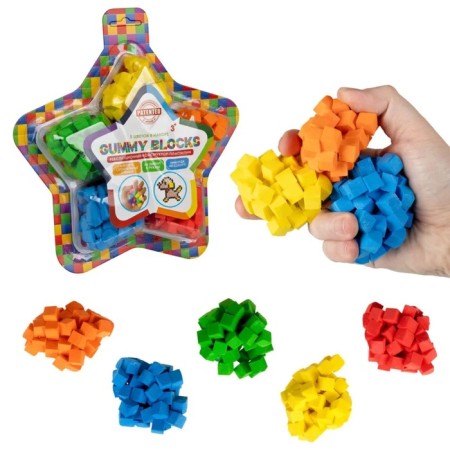 Designer - Gummy Blocks plasticine, 5 colors-1