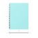 Notebook A5, 80 sheets in the cage on the crest Erichkrause "Pastel Mint", plastic cover, embossing "sand", block offset, white 100%, mint