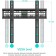 Black Black 32 "-65" Max.50kg, wall-mounted bracket