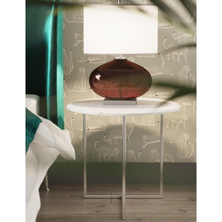 Comeric table "Albano", 550 × 550 × 500 mm, color white marble