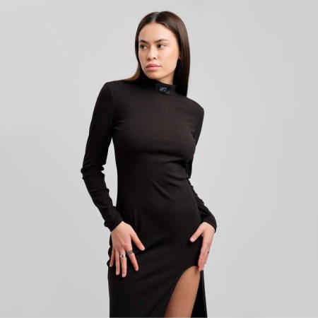 Women's dress with a cut Mist p. 42, black-5