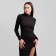 Women's dress with a cut Mist p. 42, black