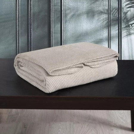 Arya Home Softy Plaid, size 150x200 cm, cream color-3