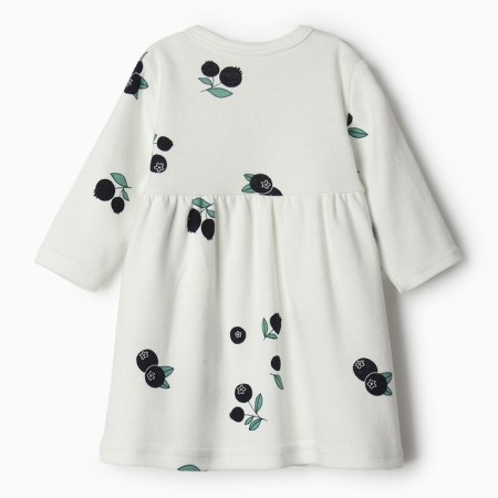Bloom Baby Dress Blueberries with DL. Sleeve, p. 68 cm, milk-4